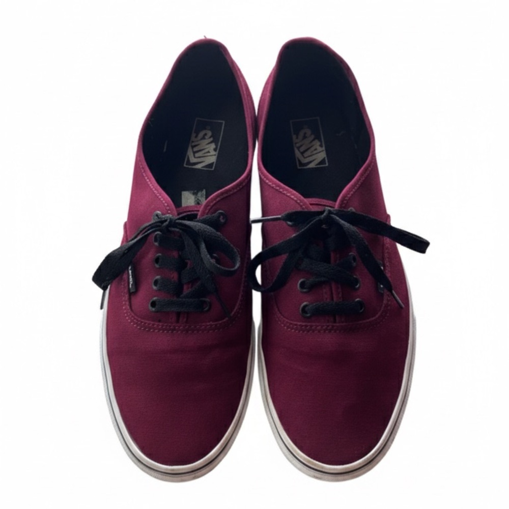 Vans Low Top Burgundy Canvas Sneakers Men’s 14